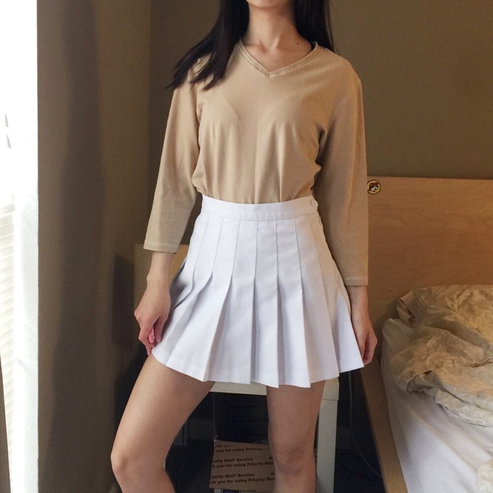 Croft&Barrow V-Neck Cotton Top Sand Colored-CA4